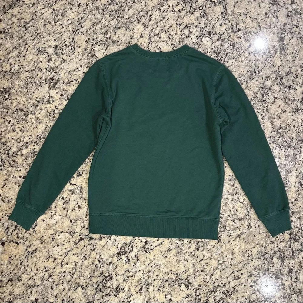 Green Size S “Protect Our Ocean Protect Our Future” Pullover Crewneck Sweater - Picture 3 of 5